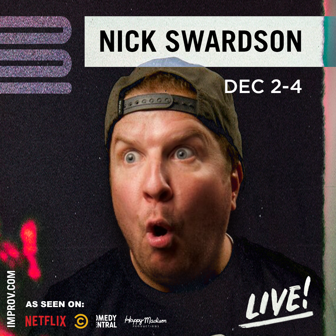 Poster of Nick Swardson at Levity Live Comedy Club