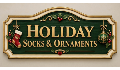 Holiday Socks & Ornaments Logo